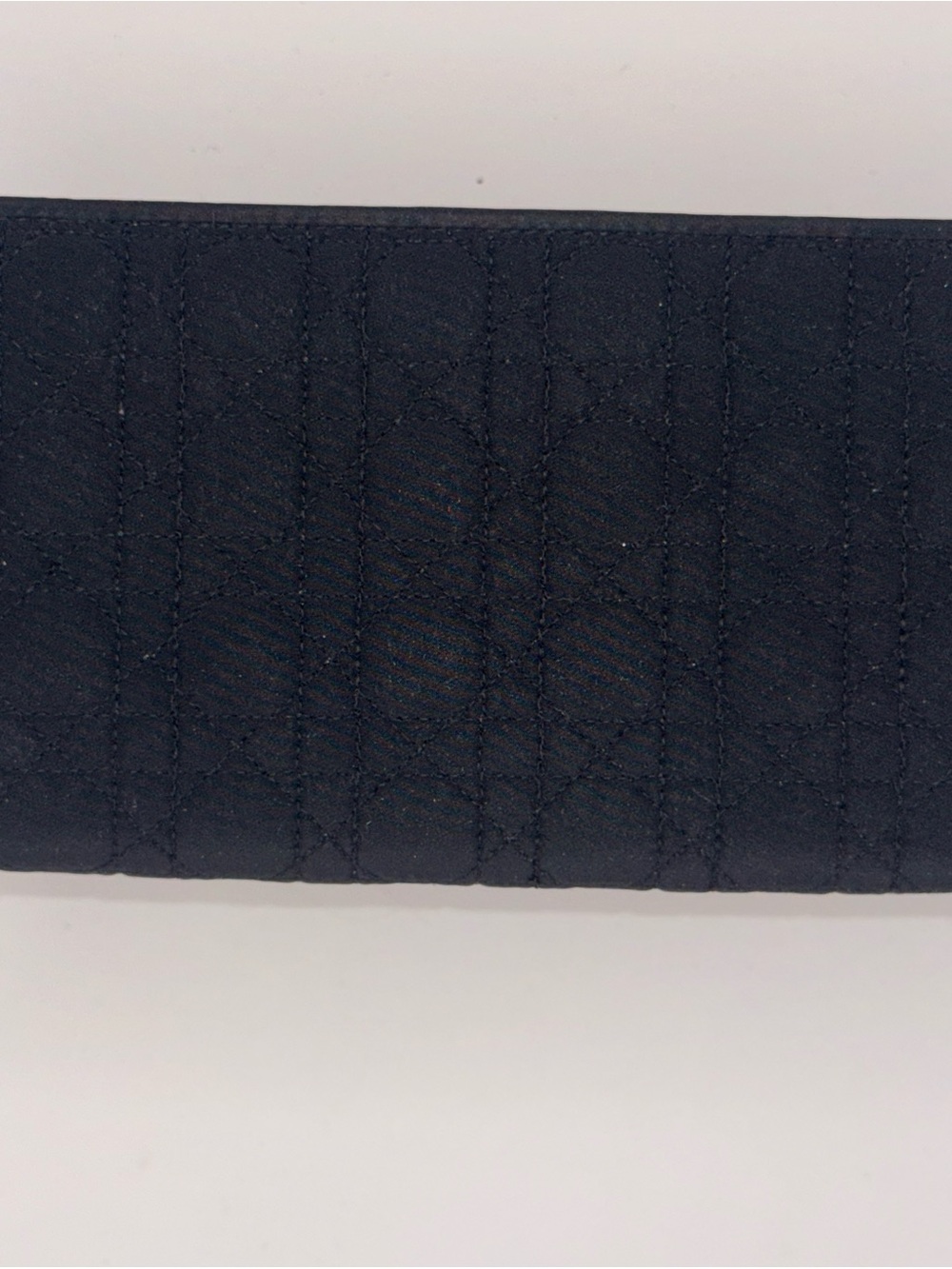 Dior Quilted Black Long Bifold Wallet
